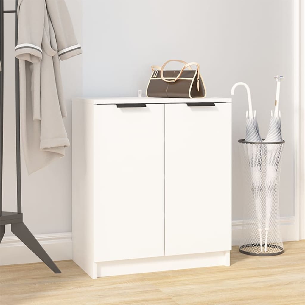 VidaXL shoe cabinet 59x35x70 cm processed wood white