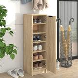 Vidaxl Cabinet da scarpe 30x35x100 cm Properpata in legno Oak colorato