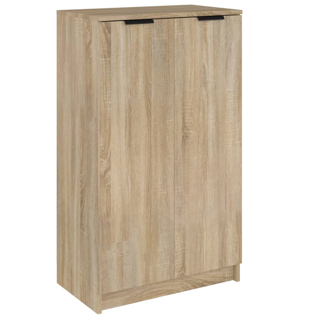 Armoire à chaussures Vidaxl 59x35x100 cm en bois de chêne sonoma coloré