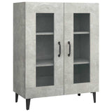 Vidaxl dressoir 69,5x34x90 cm bewerkt hout betongrijs
