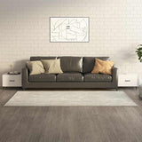 Vidaxl salontafels 2 st met metalen poten 50x50x40 cm hoogglans wit