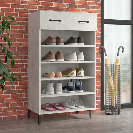 Armoire à chaussures Vidaxl 60x35x105 cm Prix en béton en bois édité