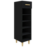 Armoire à chaussures Vidaxl 30x35x105 cm Bois de bois de propriété