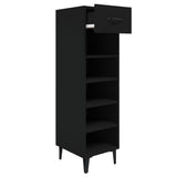 Vidaxl Shoe Cabinet 30x35x105 cm Property Wood Black