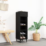 Vidaxl Shoe Cabinet 30x35x105 cm Property Wood Black