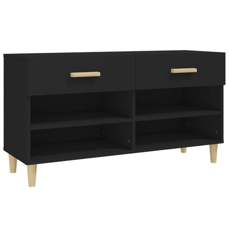 Armoire à chaussures Vidaxl 102x35x55 cm Bois de bois propriété