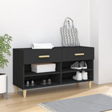 Armoire à chaussures Vidaxl 102x35x55 cm Bois de bois propriété