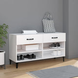 Armoire à chaussures Vidaxl 102x35x55 cm Bois de bois transformé