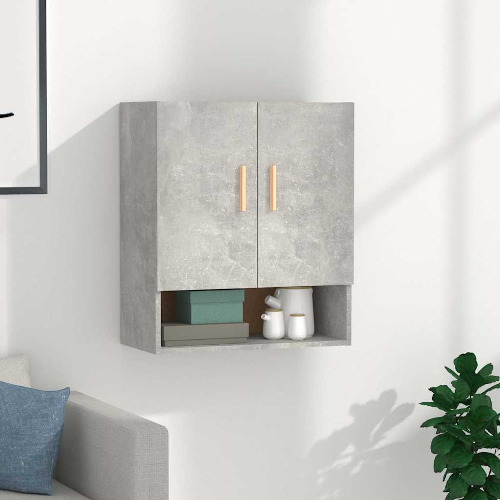 Vidaxl wandkast 60x31x70 cm bewerkt hout betongrijs