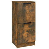 Vidaxl dressoir 30x30x70 cm bewerkt hout gerookt eikenkleurig