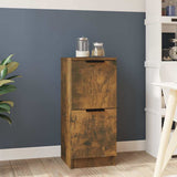 Vidaxl dressoir 30x30x70 cm bewerkt hout gerookt eikenkleurig