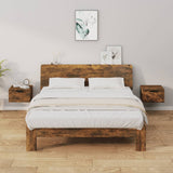 Vidaxl nachtkastjes 2 st wandgemonteerd 34x30x20 cm gerookt eikenkleur