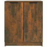 Armoire à chaussures Vidaxl 59x35x70 cm en bois de chêne fumé en bois coloré