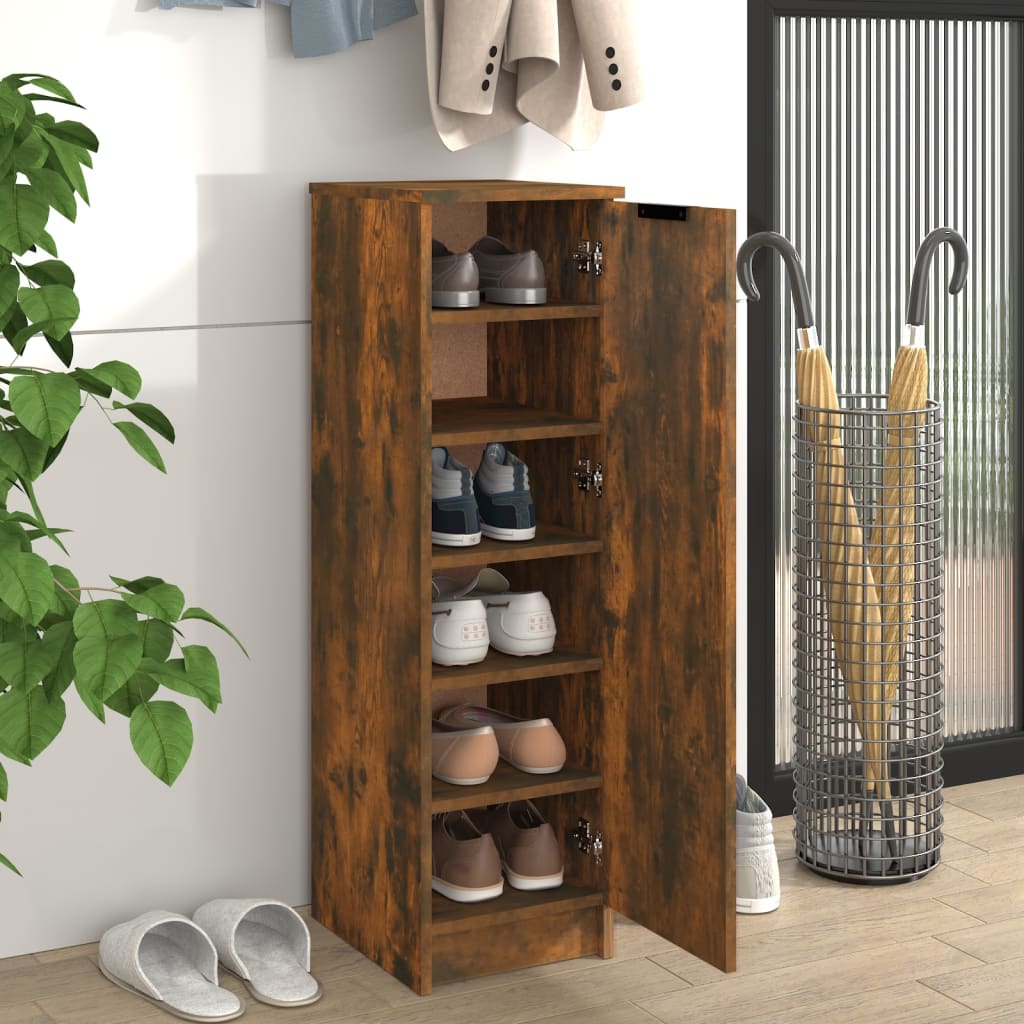 Vidaxl Schong Cabinet 30x35x100 cm Propertéiert Holz gefëmmt OK faarweg