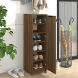 Vidaxl Shoe Cabinet 30x35x100 cm Property Wood Brown Oak Color