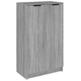 Armoire à chaussures Vidaxl 59x35x100 cm en bois de bois de bois de chêne de chêne de chêne gris sonoma