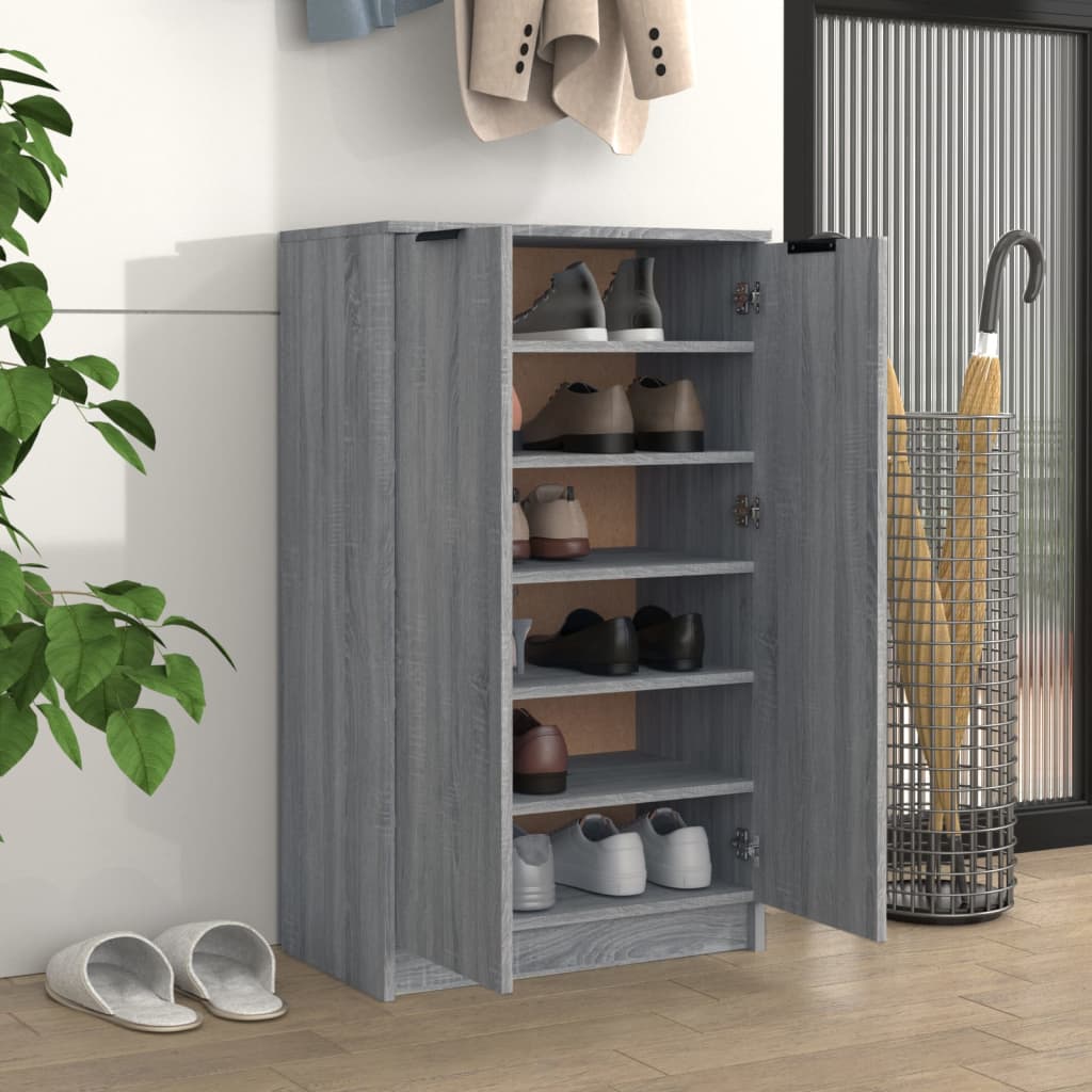 Vidaxl Schong Cabinet 59x3X100 cm Propertéiert Holz Greyoma Oakmaart