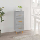 Vidaxl dressoir 34,5x34x90 cm bewerkt hout grijs sonoma eikenkleurig