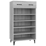 Armoire à chaussures Vidaxl 60x35x105 cm en bois de bois de bois de chêne Gris sonoma