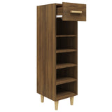 Armoire à chaussures Vidaxl 30x35x105 cm Couleur de chêne brun coupé en bois coupé