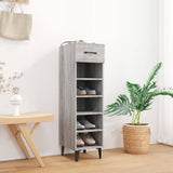 Armoire à chaussures vidaxl 30x35x105 cm en bois de bois de chêne de chêne gris sonoma
