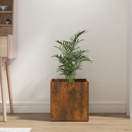 Vidaxl Planteur Big 40x40x40 cm Produit en bois fumé de chêne fumé coloré