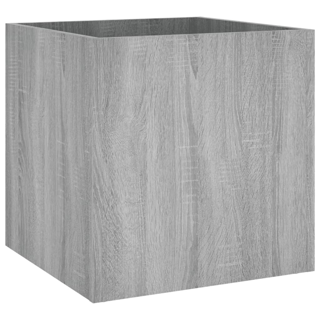 VIDAXL -Pflanzer Big 40x40x40 cm verarbeiteter Holzgrau Sonoma Eiche