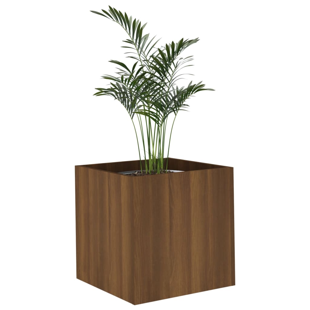 Vidaxl -Pflanzer Big 40x40x40 cm verarbeitetes Holz Browniken