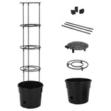 Vidaxl Tomato Breeding Jar Ø29.5x115 cm anthracite polypropen -colored