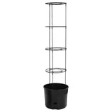 Culture de tomate Vidaxl Ø39x150 cm Anthracite en polypropène -colore