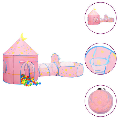 Vidaxl Children's Play Tent 301x120x128 cm rose