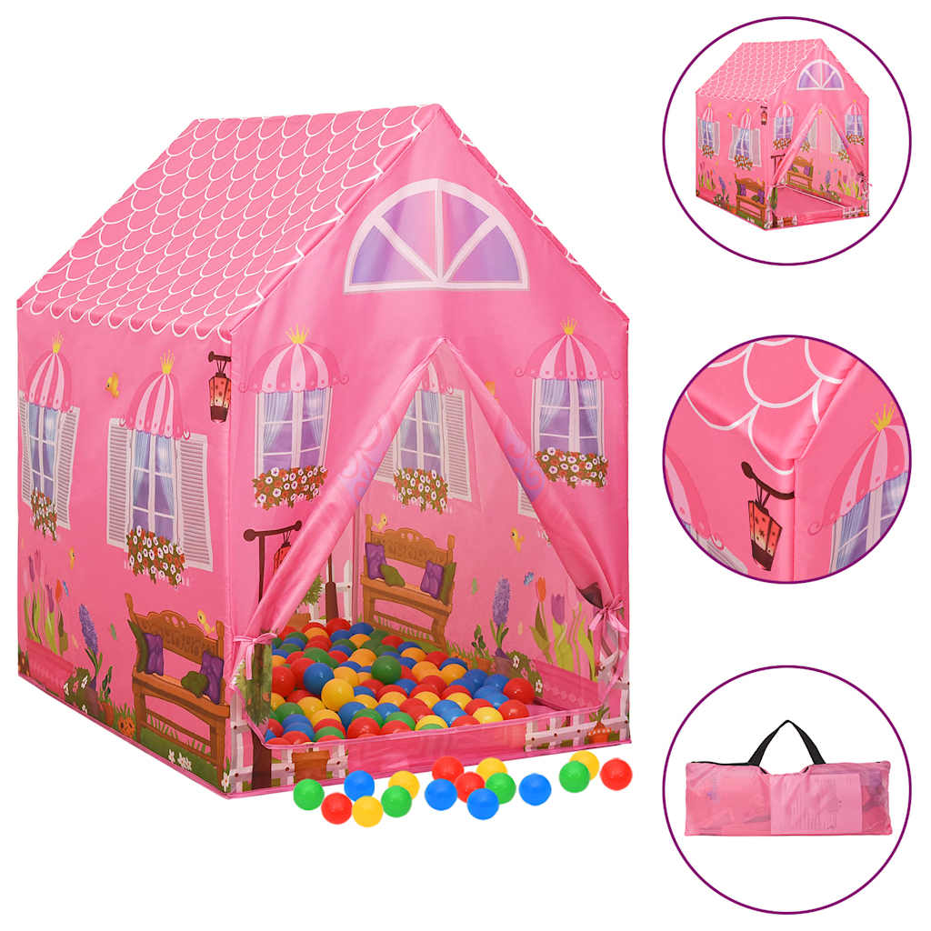 Vidaxl Children's play tent 69x94x104 cm pink