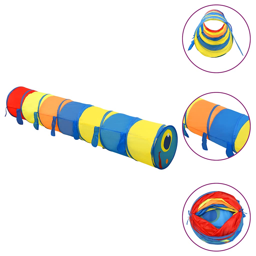 Vidaxl kinderspeeltunnel 245 cm polyester meerkleurig