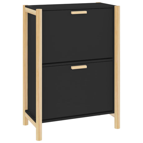 Armoire à chaussures Vidaxl 57.5x33x80 cm Bois de bois de propriété