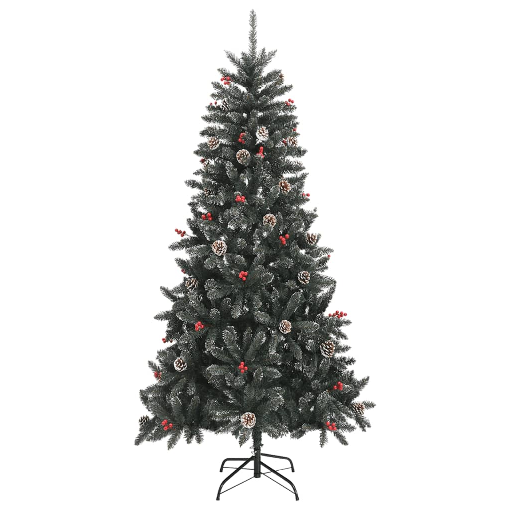 Vidaxx sapin de Noël artificiel avec standard 210 cm PVC vert