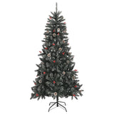 Vidaxx sapin de Noël artificiel avec standard 210 cm PVC vert