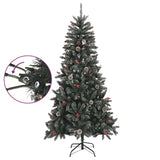 Vidaxx sapin de Noël artificiel avec standard 210 cm PVC vert