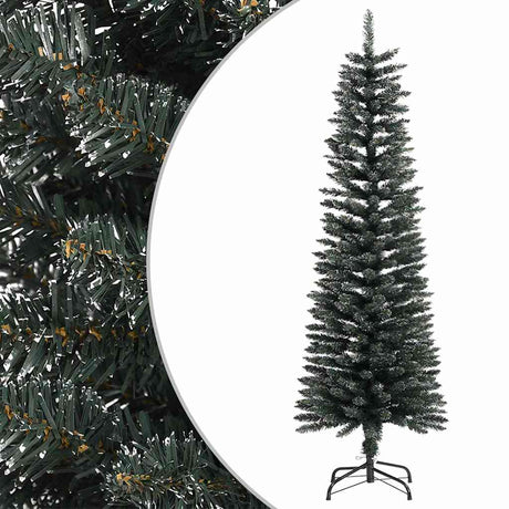 Vidaxx sapin de Noël artificiel avec standard étroit 150 cm PVC vert