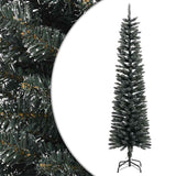 Vidaxl kunstkerstboom ze standardowym wąskim 180 cm PVC zielony