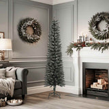 Vidaxl Kunstkerstboom avec un vert PVC standard de 180 cm étroit