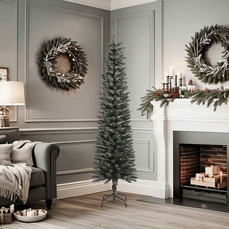 Vidaxl Kunstkerstboom avec un vert PVC standard de 180 cm étroit