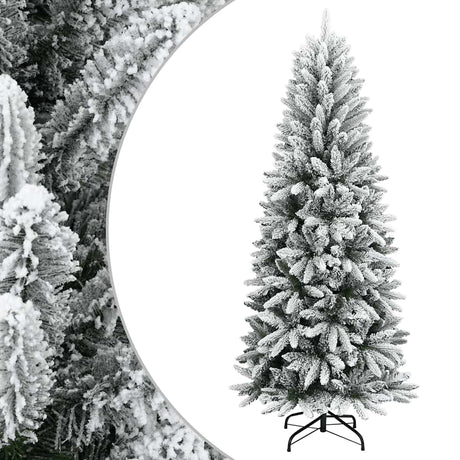 Vidaxl kunstkerstboom avec neige 120 cm en PVC et PE