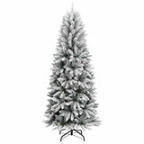 Vidaxl kunstkerstboom avec neige 120 cm en PVC et PE