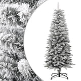 Vidaxl kunstkerstboom avec neige étroite de 120 cm en PVC et PE