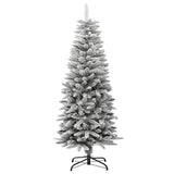 Vidaxl kunstkerstboom avec neige étroite de 120 cm en PVC et PE