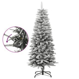 Vidaxl kunstkerstboom avec neige étroite de 120 cm en PVC et PE