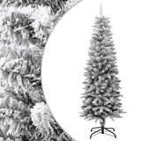Vidaxl kunstkerstboom avec neige étroite de 150 cm en PVC et PE