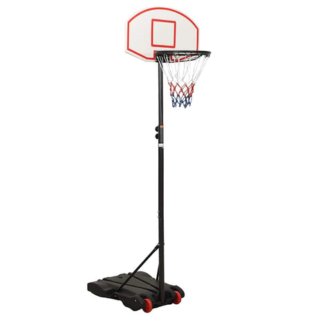 Norme de basket-ball Vidaxl 216-250 cm en polyéthylène blanc