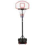 Norme de basket-ball Vidaxl 216-250 cm en polyéthylène blanc