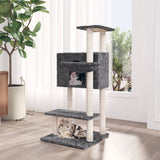Vidaxl Cat Meubles avec Sisal Scratch Posts 108,5 cm Gris foncé
